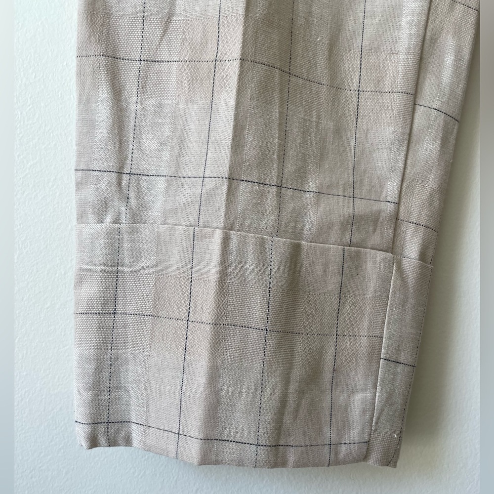 Zara linen cotton blend cropped pants. Size S. - Picture 2 of 5